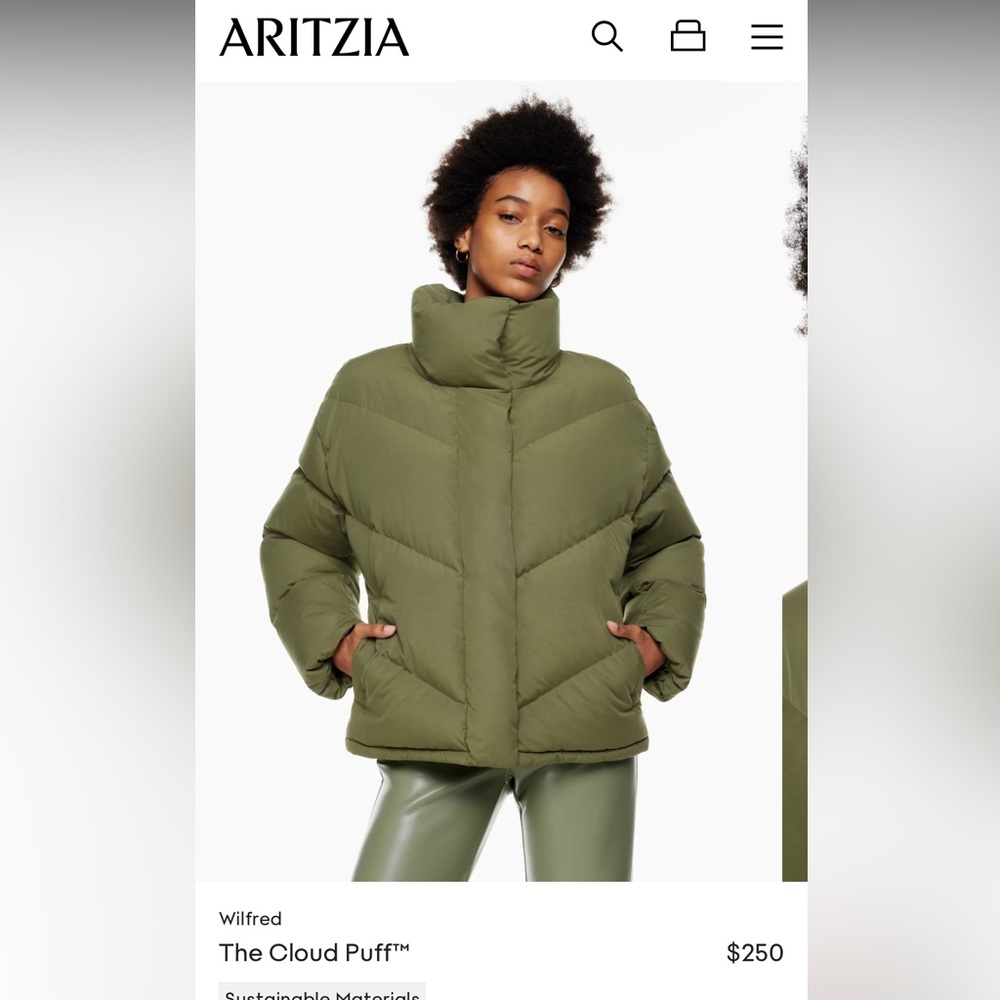 Aritzia Wilfred The Cloud Puff Puffer Jacket